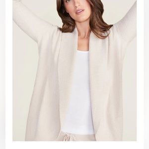 Barefoot Dreams CozyChic Lite® Circle Cardigan size xs/small in stone (Beige)